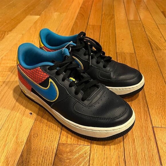 Nike Air Force 1 Now Kids Sneakers Multicolor Size 6.5Y Casual Shoes - Picture 1 of 9
